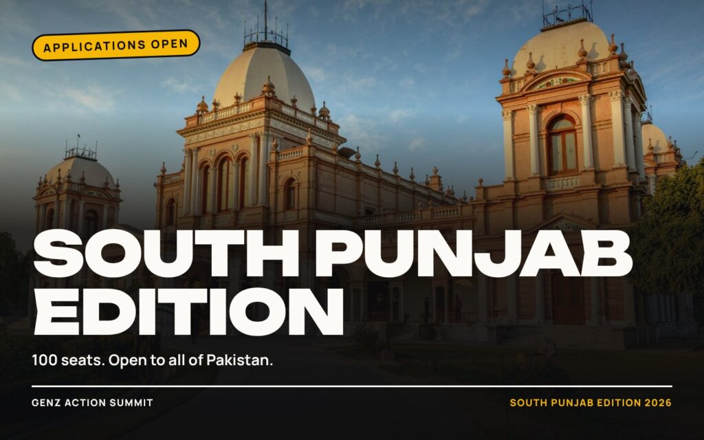 Applications open: GenZ Action Summit, South Punjab Edition — GenZ Action Summit
